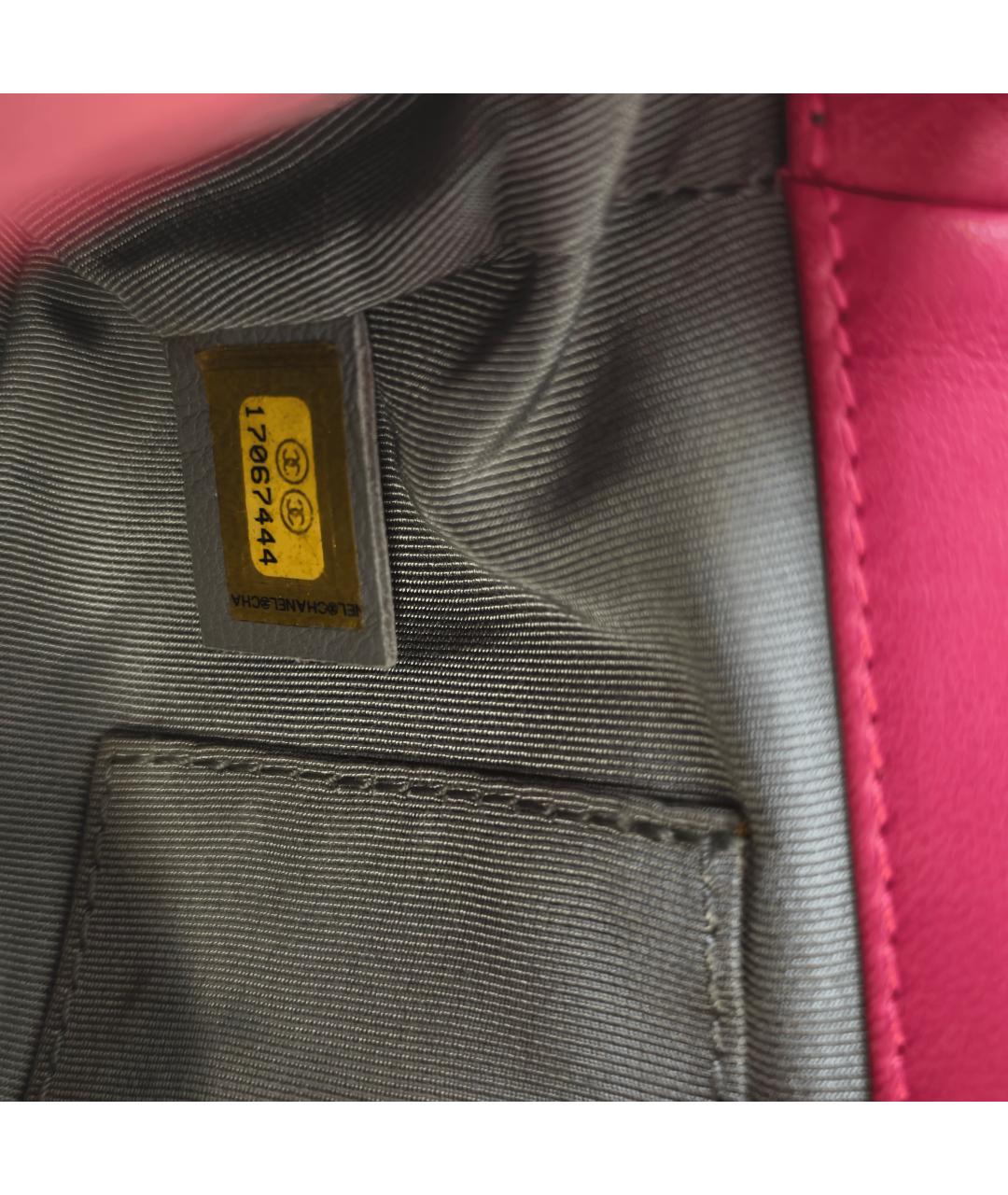 CHANEL Коралловая кожаная сумка через плечо, фото 2