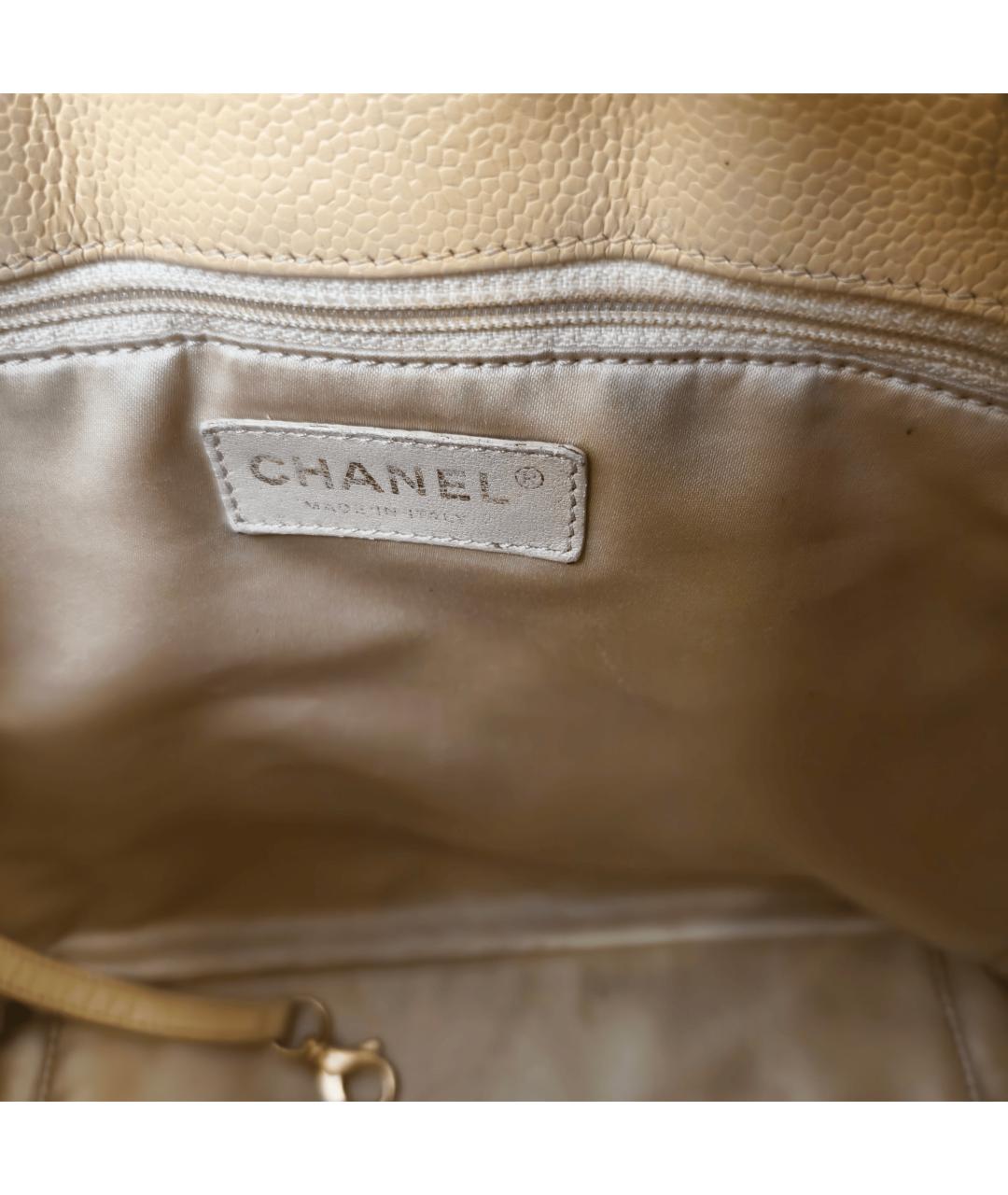 CHANEL Желтая кожаная сумка через плечо, фото 4