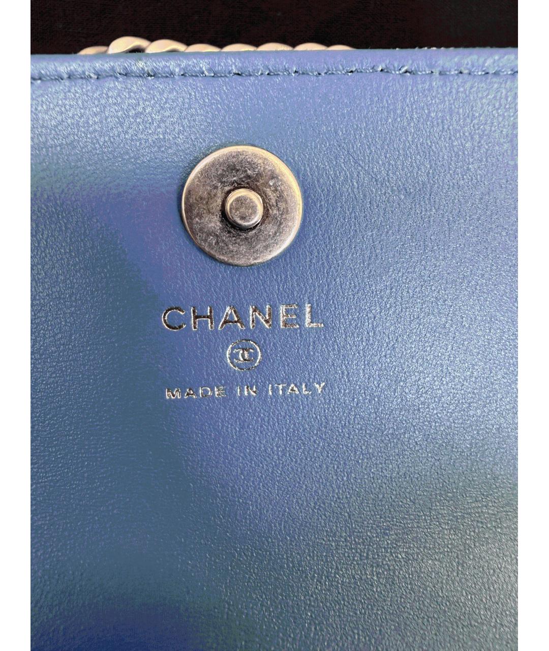 CHANEL Синяя сумка через плечо, фото 5
