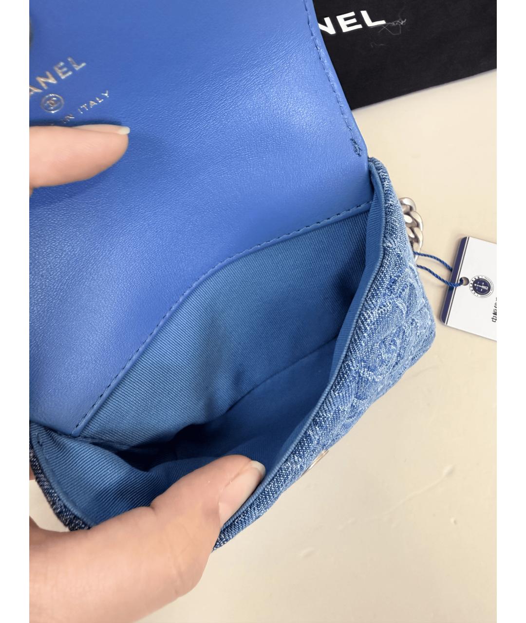 CHANEL Синяя сумка через плечо, фото 9