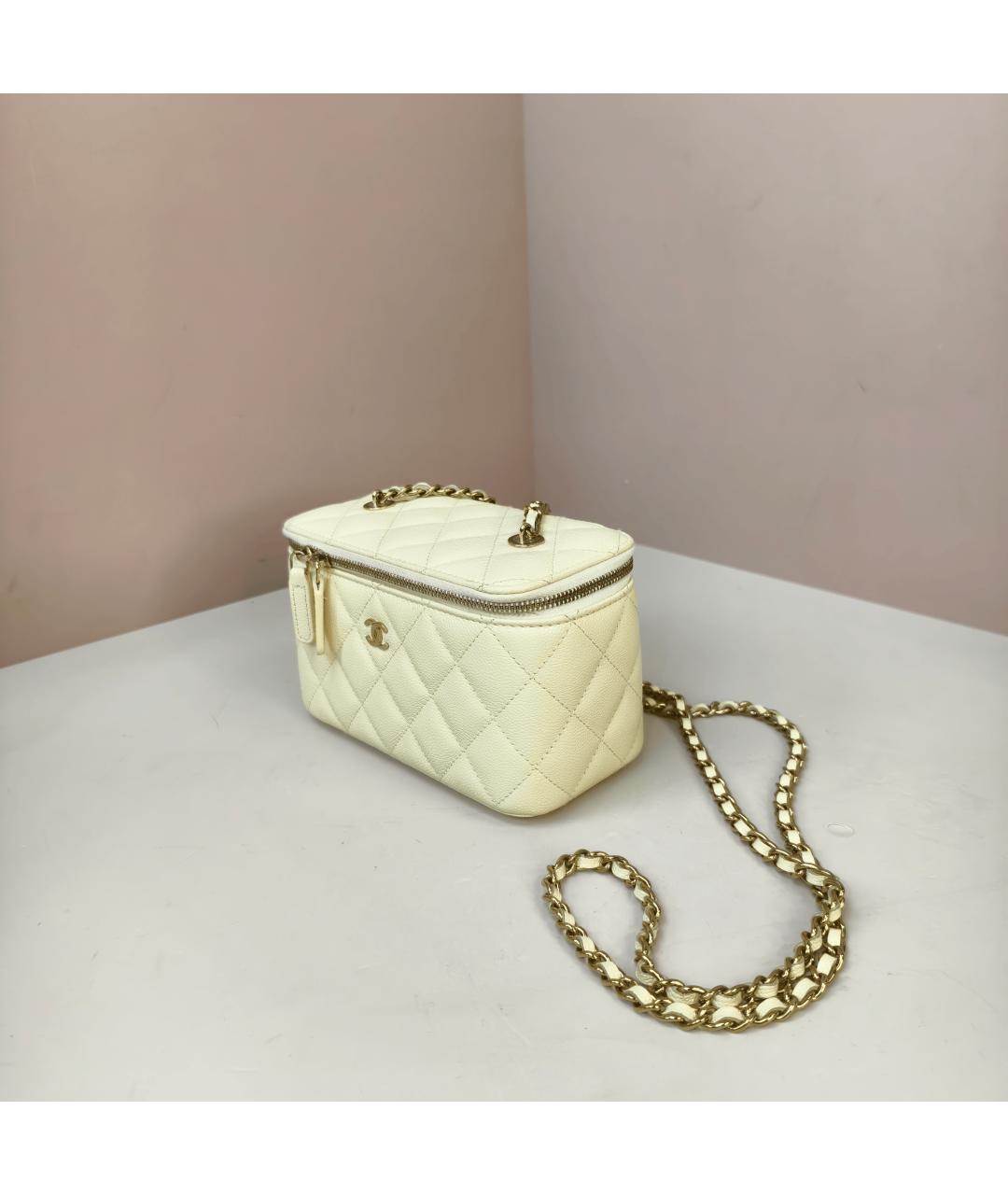 CHANEL Желтая кожаная сумка через плечо, фото 8