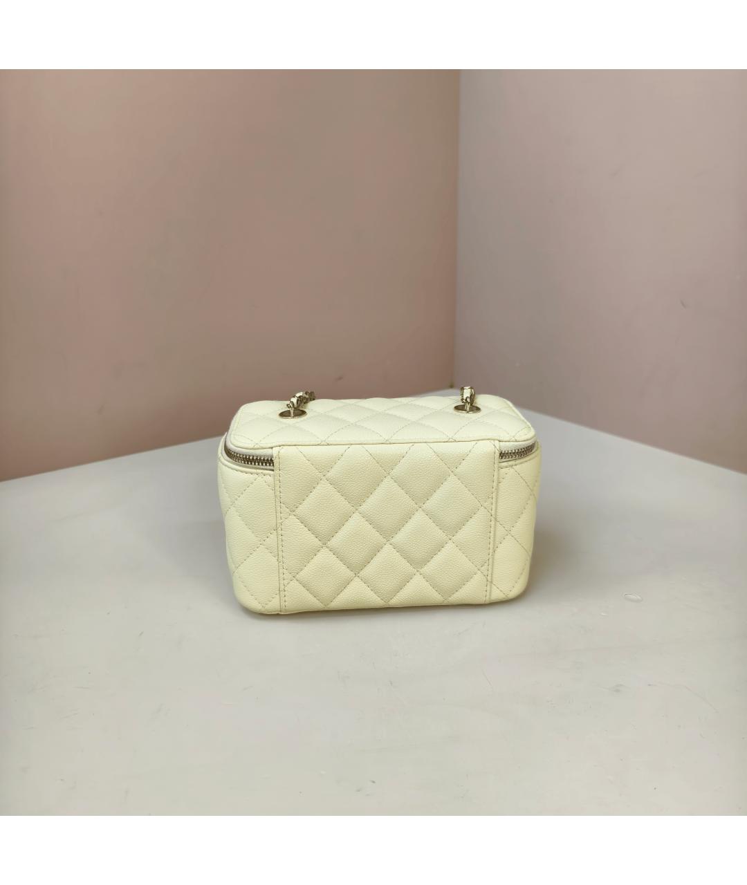 CHANEL Желтая кожаная сумка через плечо, фото 6