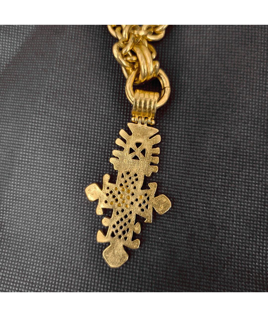 CHANEL Золотое металлическое колье, фото 6