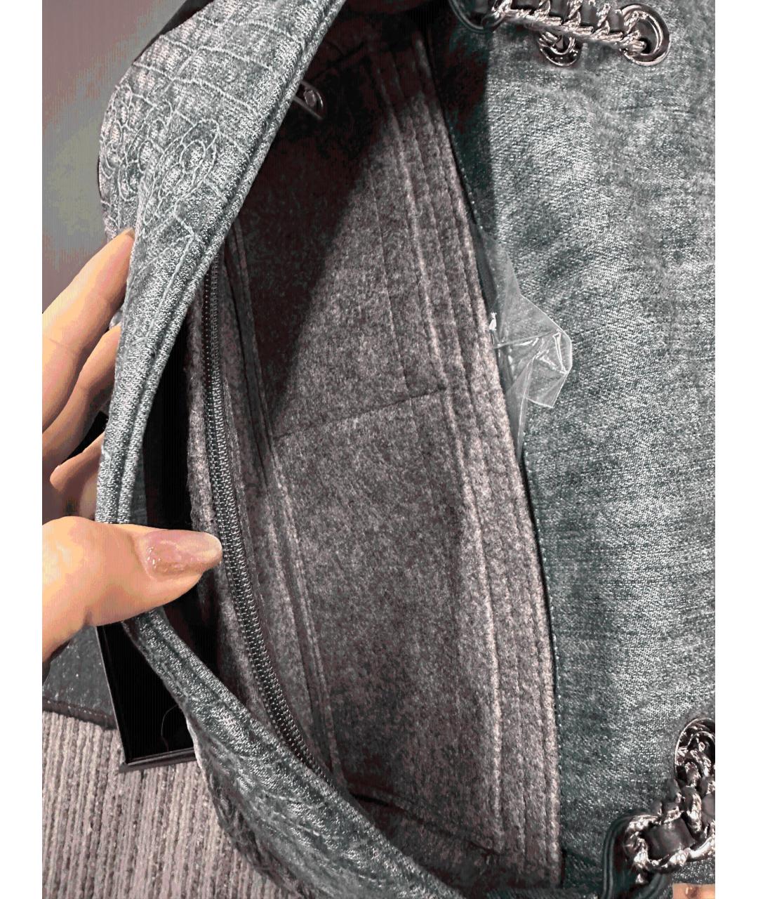 CHANEL Темно-синяя сумка через плечо, фото 9