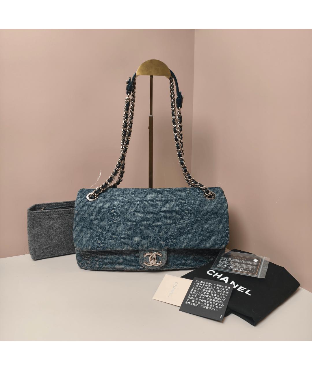 CHANEL Темно-синяя сумка через плечо, фото 10