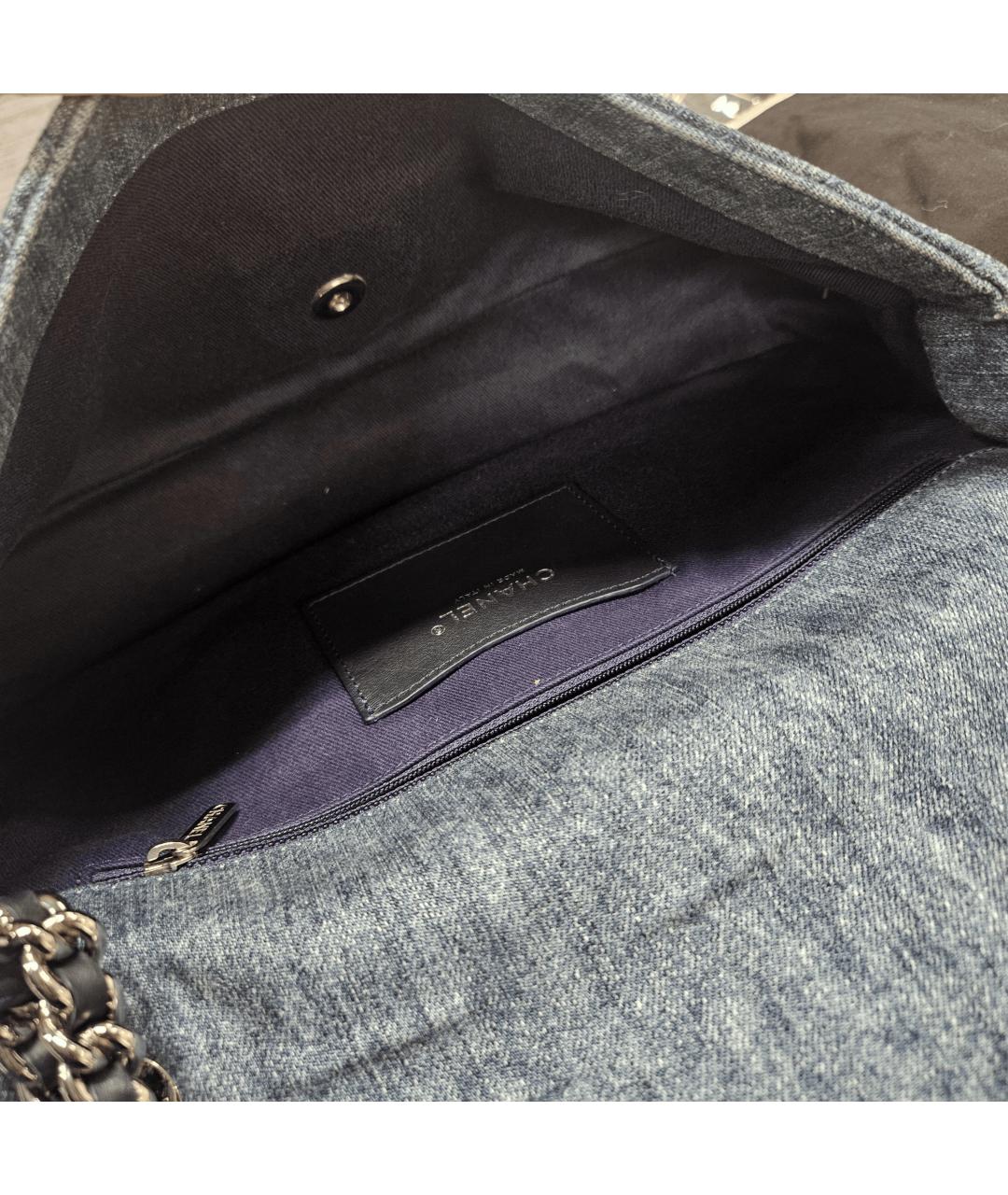 CHANEL Темно-синяя сумка через плечо, фото 3