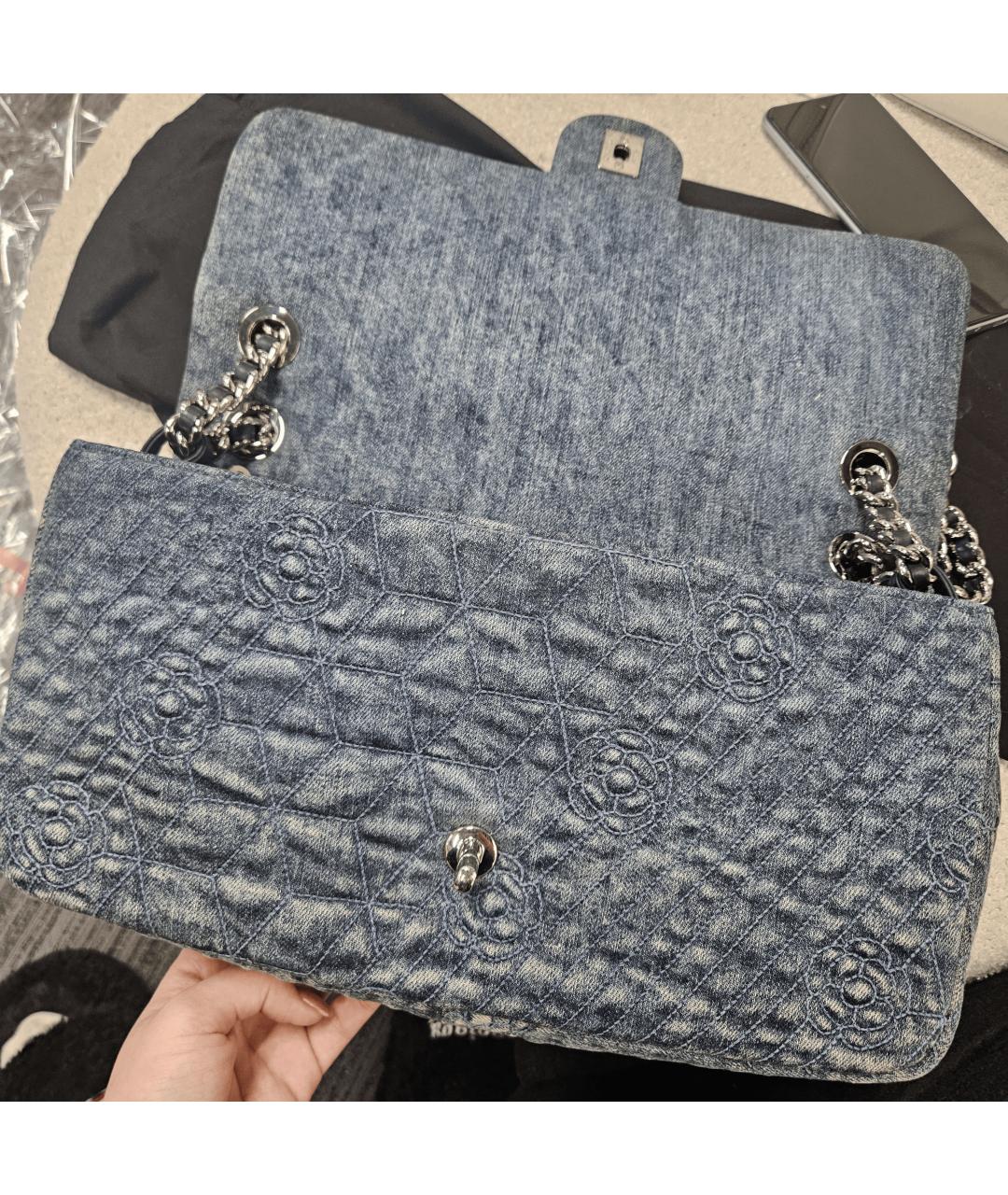 CHANEL Темно-синяя сумка через плечо, фото 6