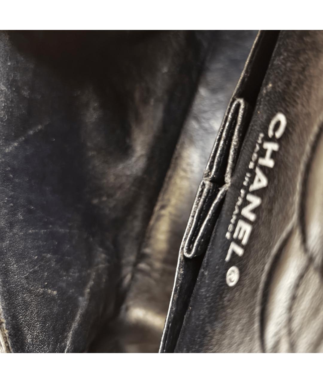 CHANEL Черная кожаная сумка через плечо, фото 4