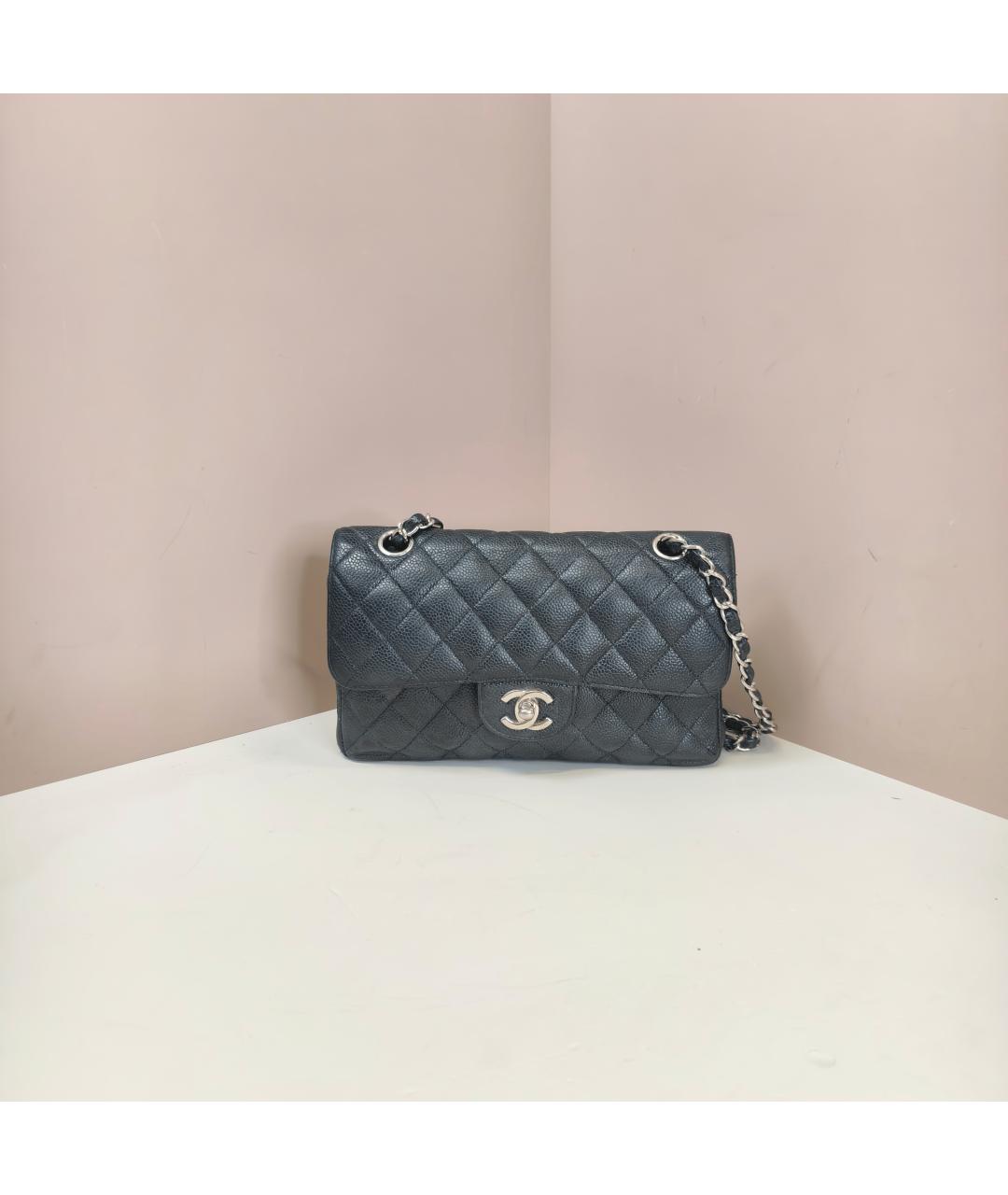 CHANEL Черная кожаная сумка через плечо, фото 7