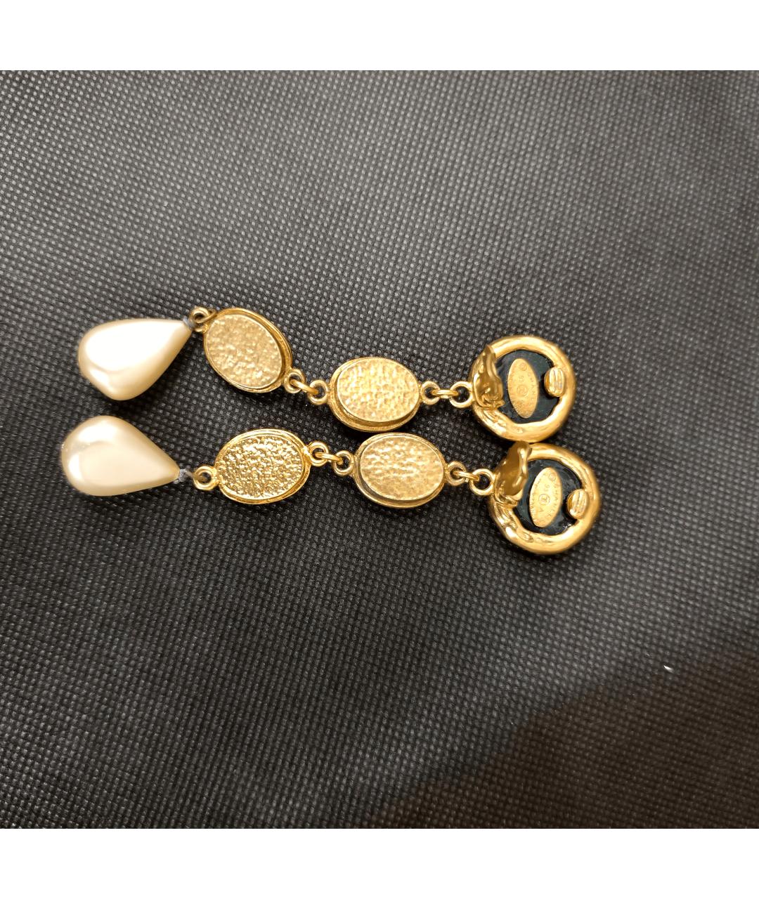 CHANEL Золотые серьги, фото 5