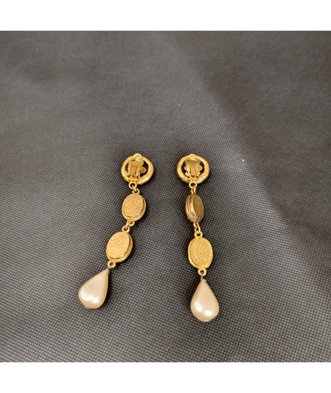 CHANEL Золотые серьги, фото 4