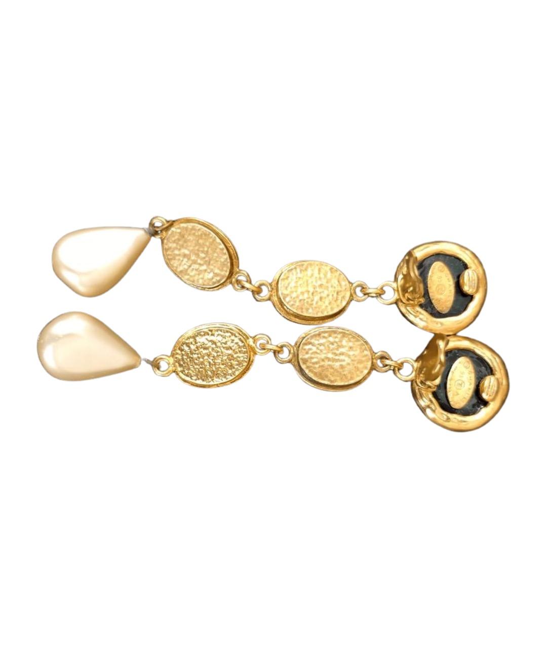 CHANEL Золотые серьги, фото 1