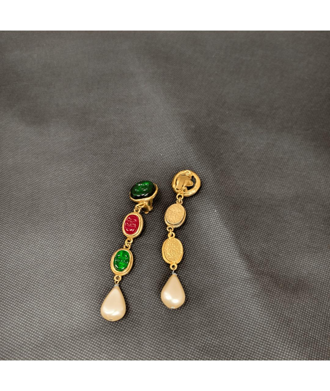 CHANEL Золотые серьги, фото 3