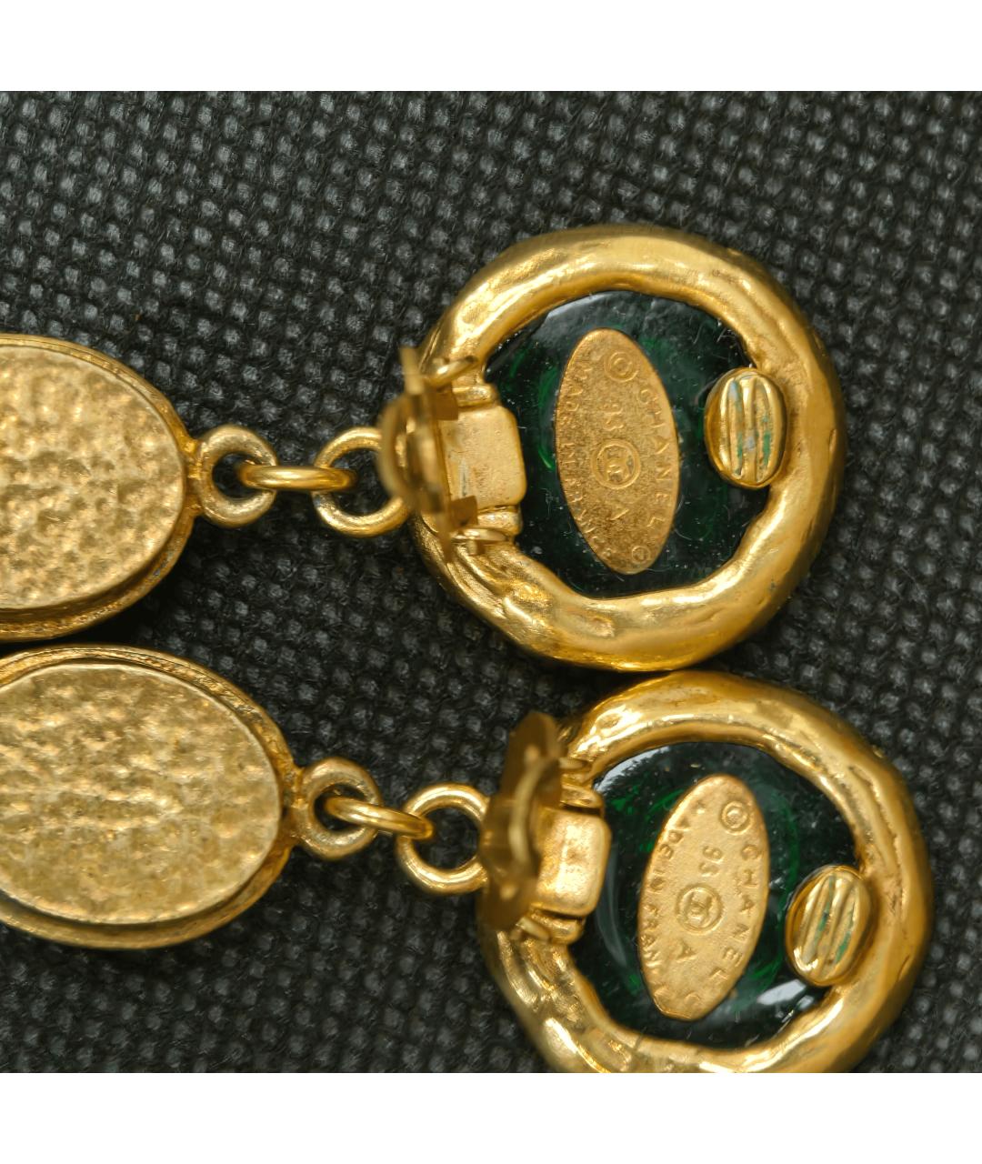 CHANEL Золотые серьги, фото 2