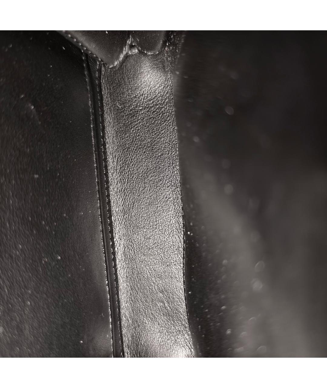 CHANEL Черная кожаная сумка через плечо, фото 4