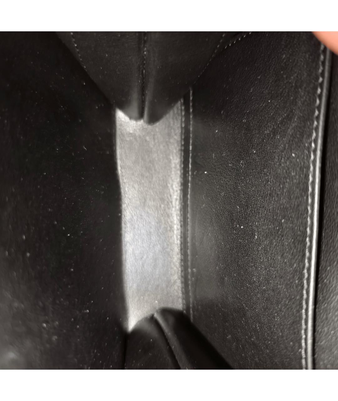 CHANEL Черная кожаная сумка через плечо, фото 7