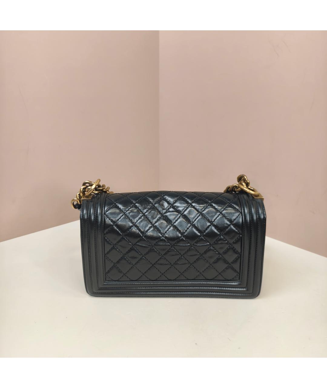 CHANEL Черная кожаная сумка через плечо, фото 2