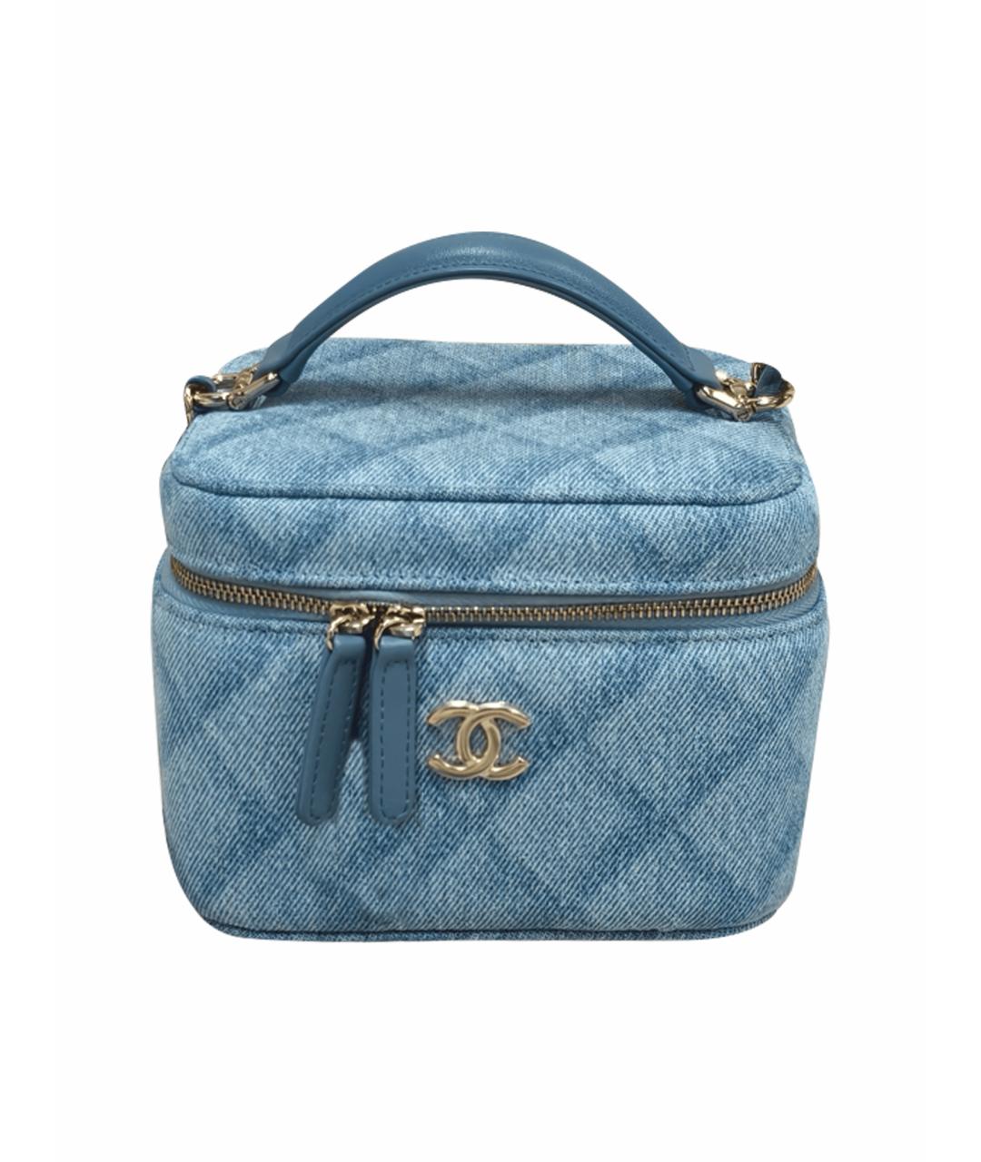 CHANEL Голубая сумка через плечо, фото 1