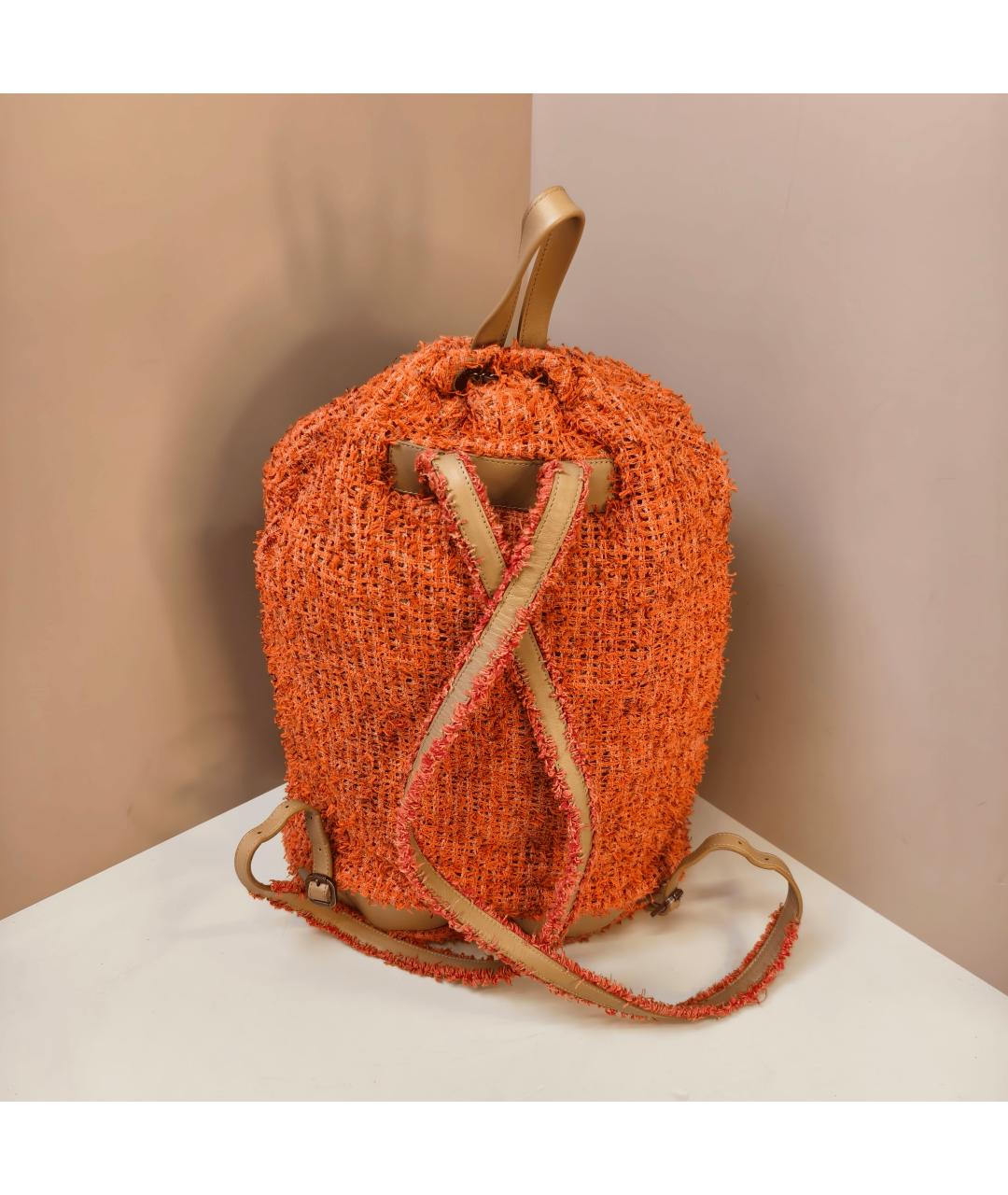 CHANEL Оранжевый рюкзак, фото 7