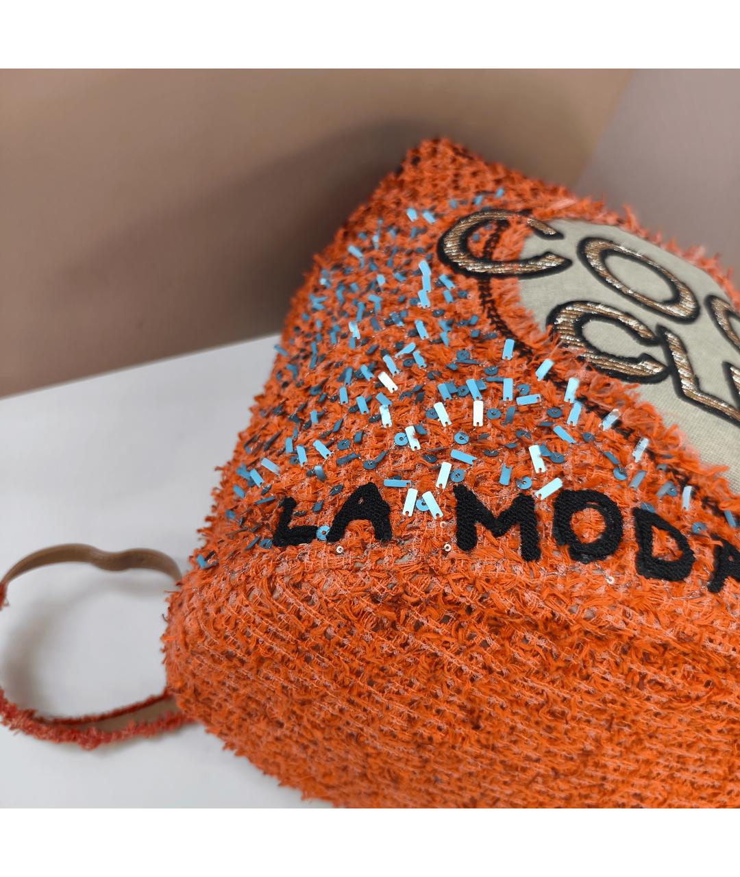 CHANEL Оранжевый рюкзак, фото 9