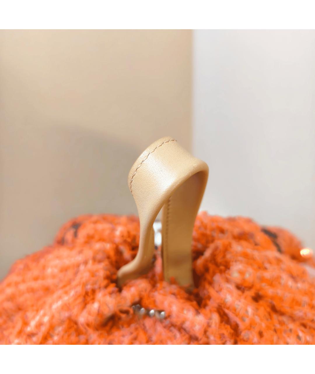 CHANEL Оранжевый рюкзак, фото 4