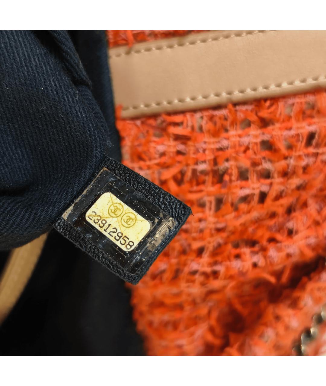 CHANEL Оранжевый рюкзак, фото 6
