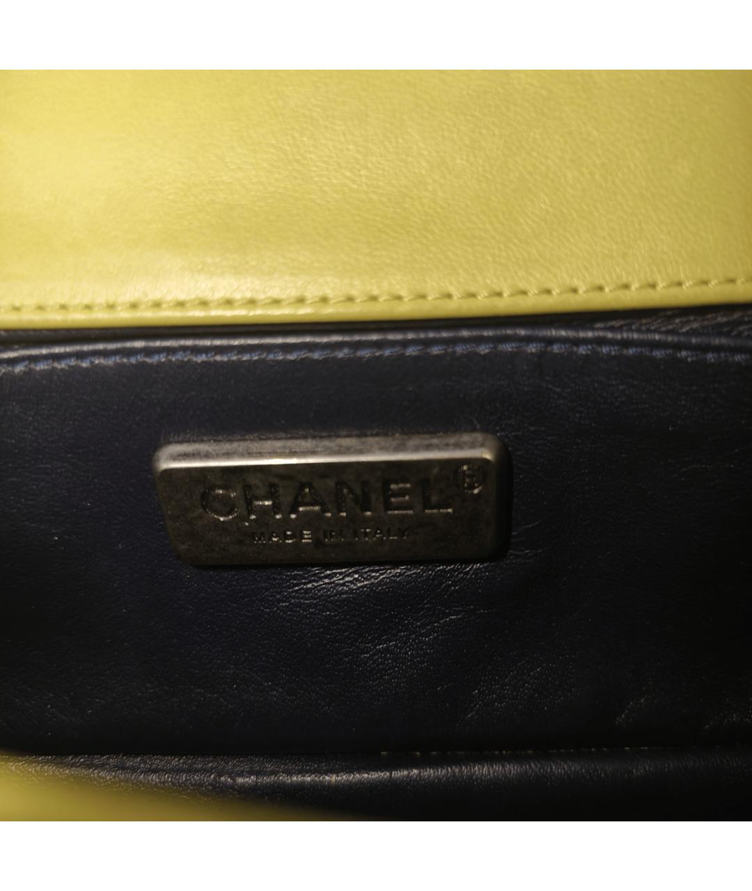 CHANEL Зеленая кожаная сумка через плечо, фото 3