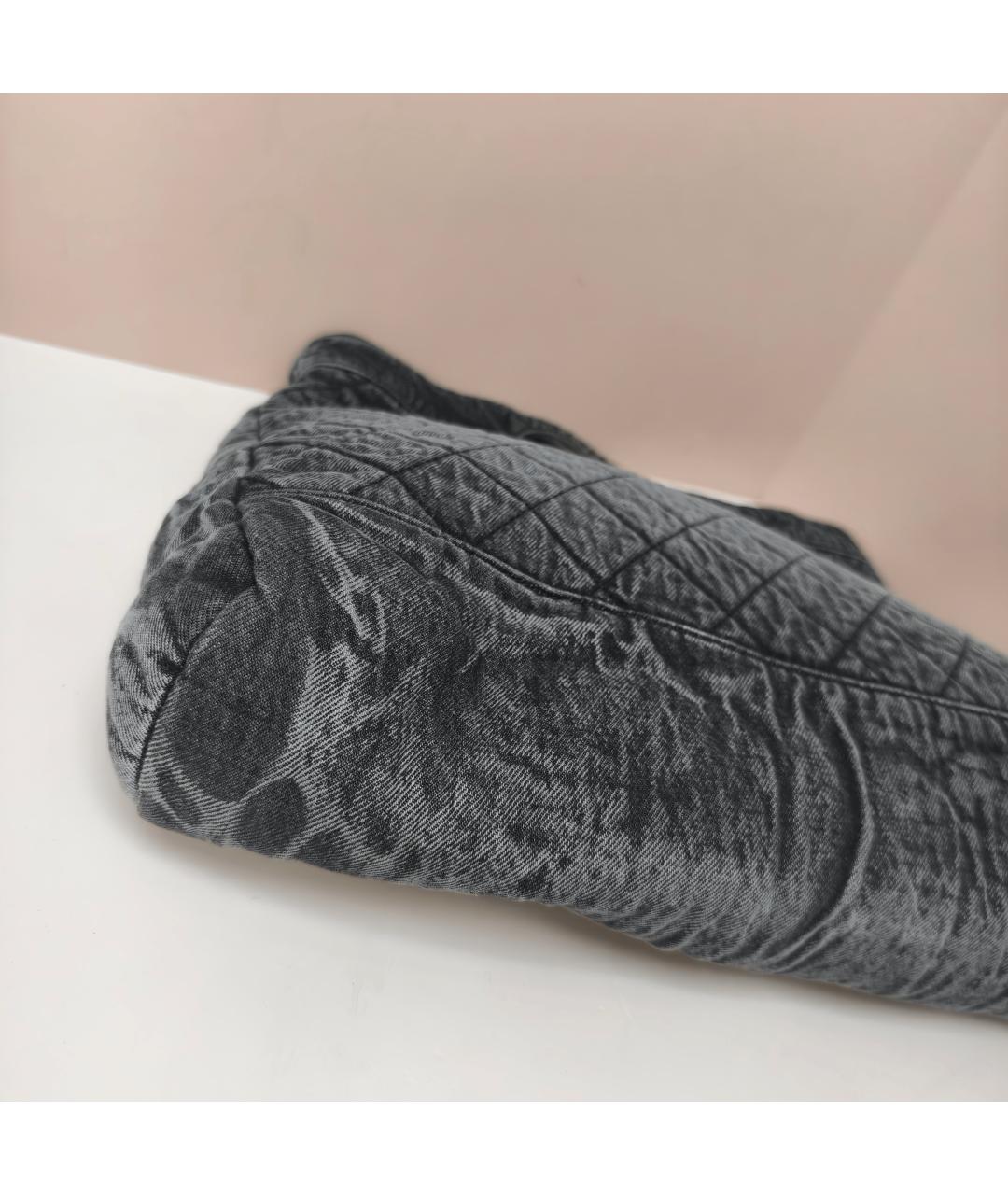 CHANEL Черная деним сумка через плечо, фото 6