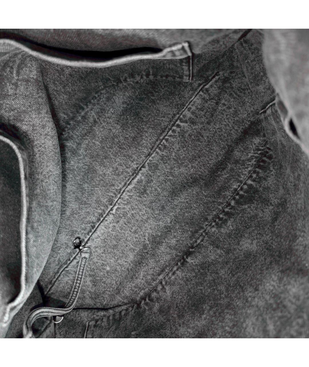 CHANEL Черная деним сумка через плечо, фото 2