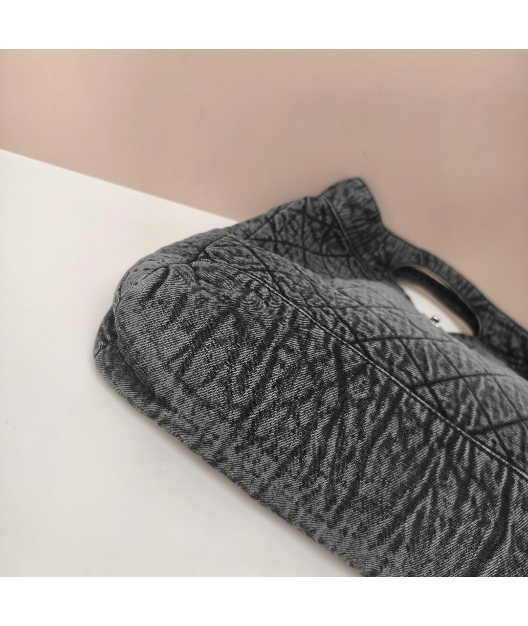 CHANEL Черная деним сумка через плечо, фото 5