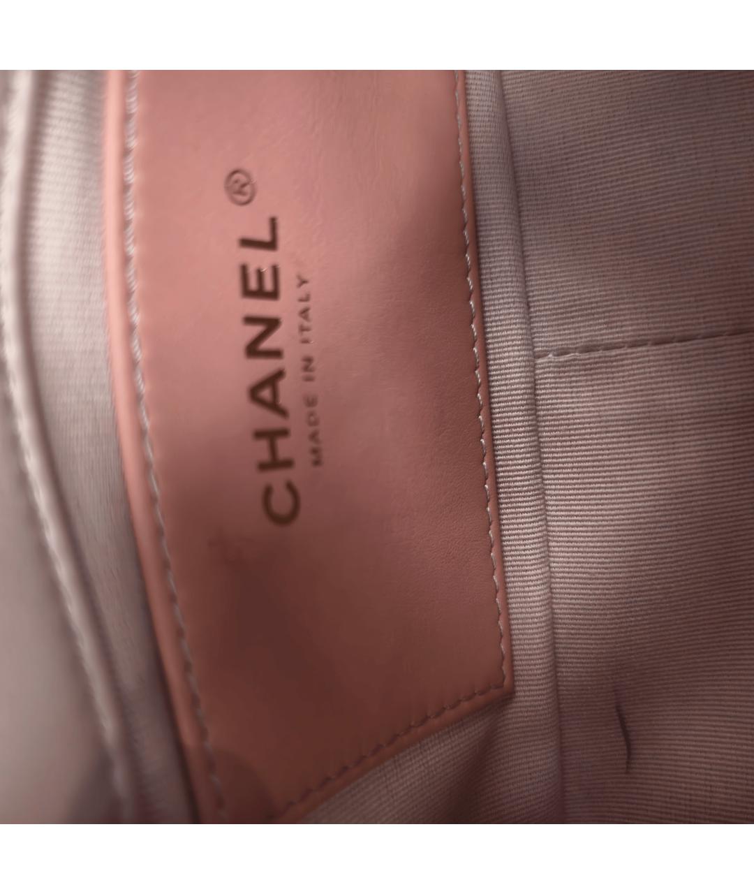 CHANEL Розовая кожаная сумка через плечо, фото 6