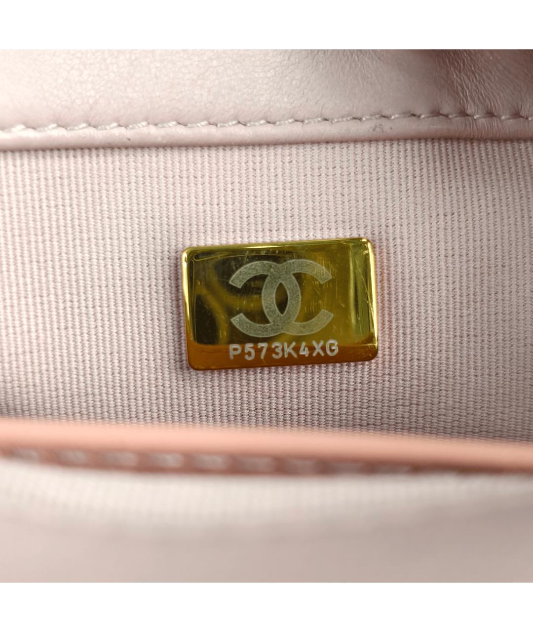 CHANEL Розовая кожаная сумка через плечо, фото 2
