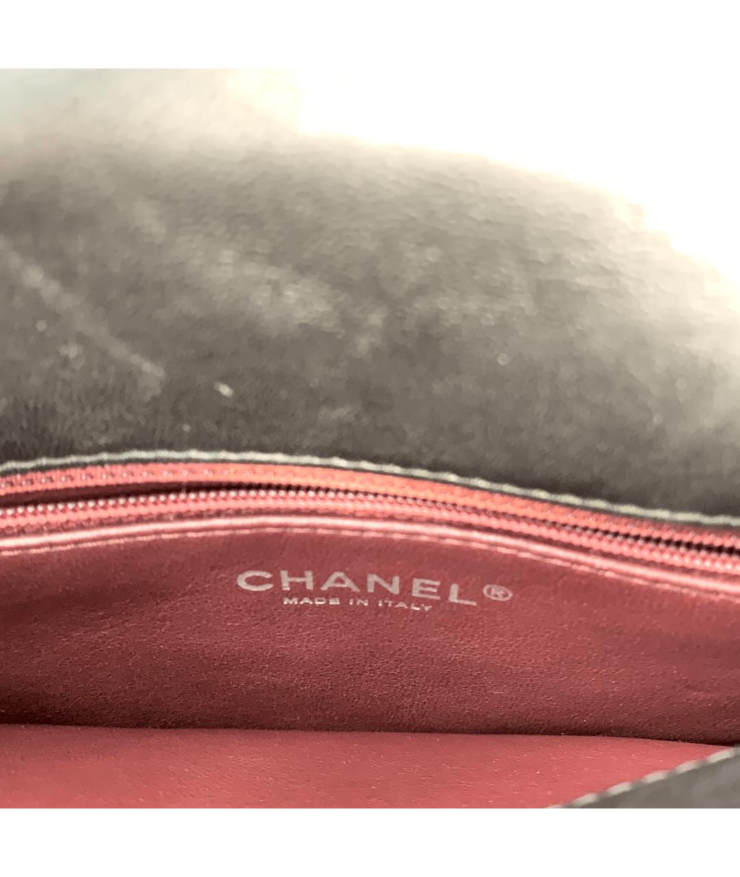 CHANEL Черная кожаная сумка через плечо, фото 3