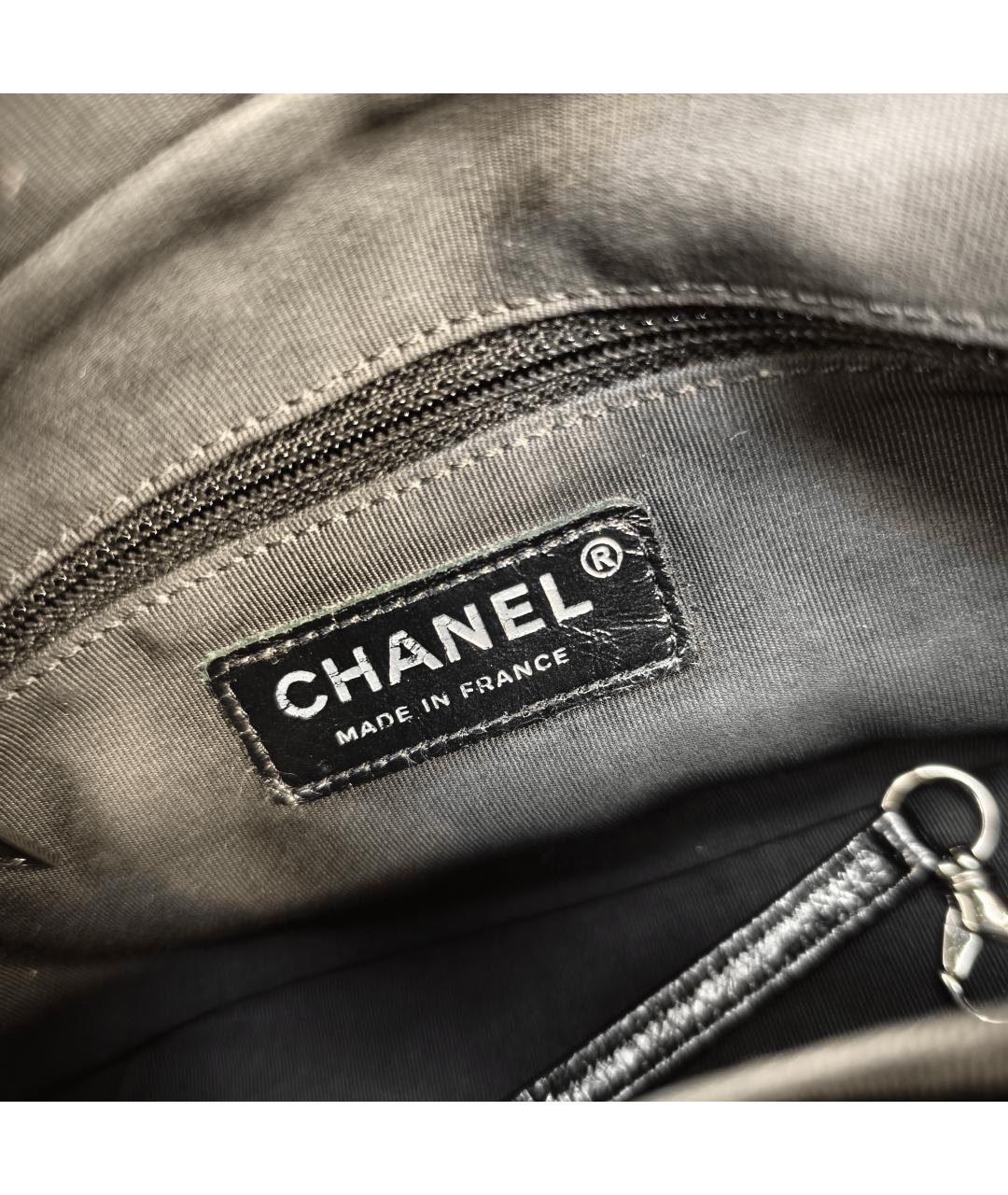 CHANEL Белая кожаная сумка через плечо, фото 2