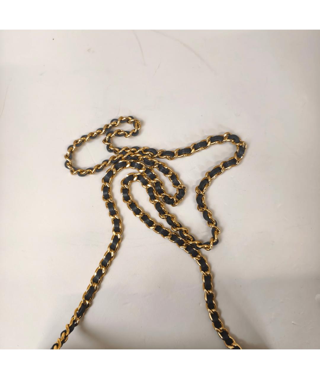 CHANEL Черная кожаная сумка через плечо, фото 2