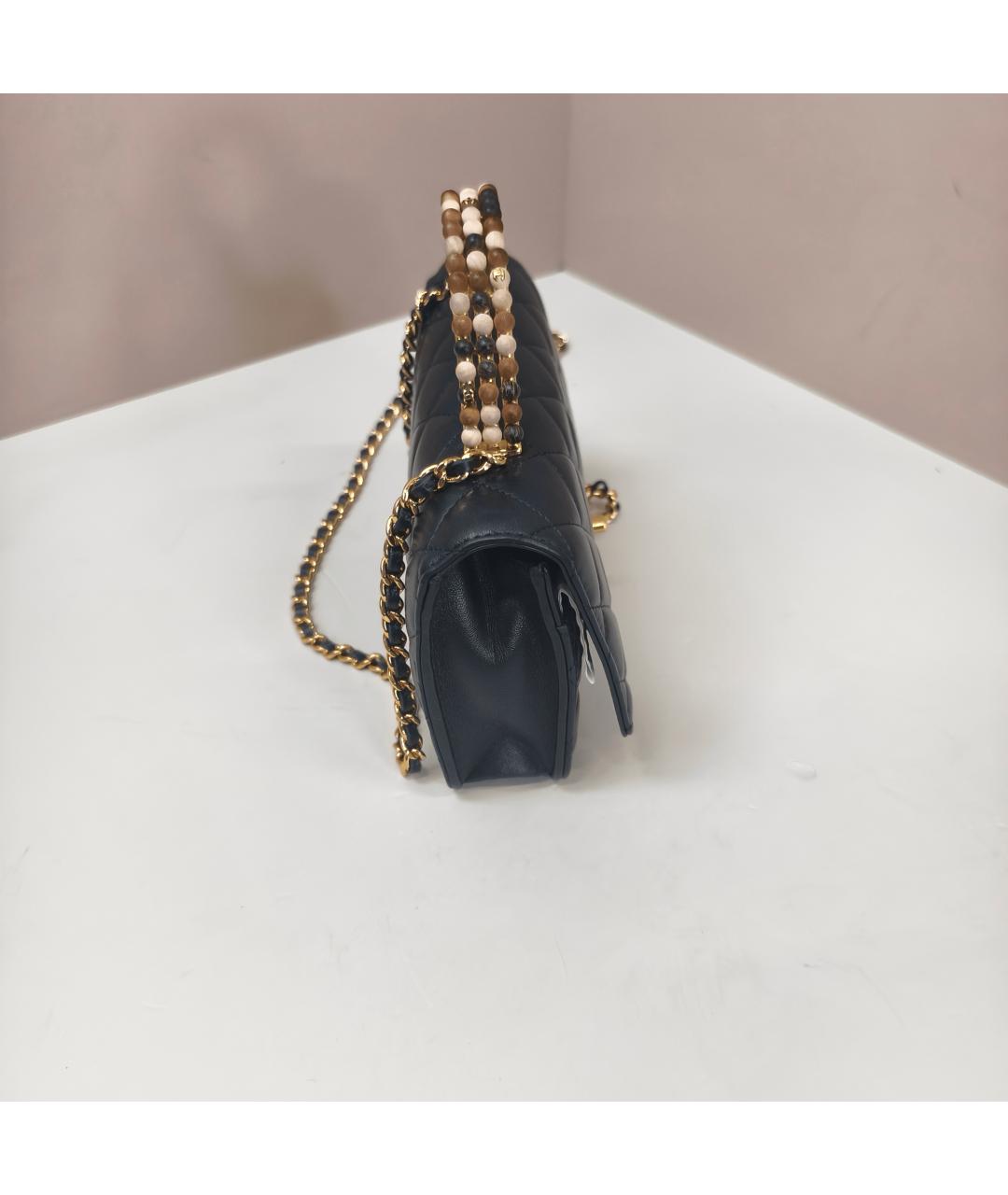 CHANEL Черная кожаная сумка через плечо, фото 4