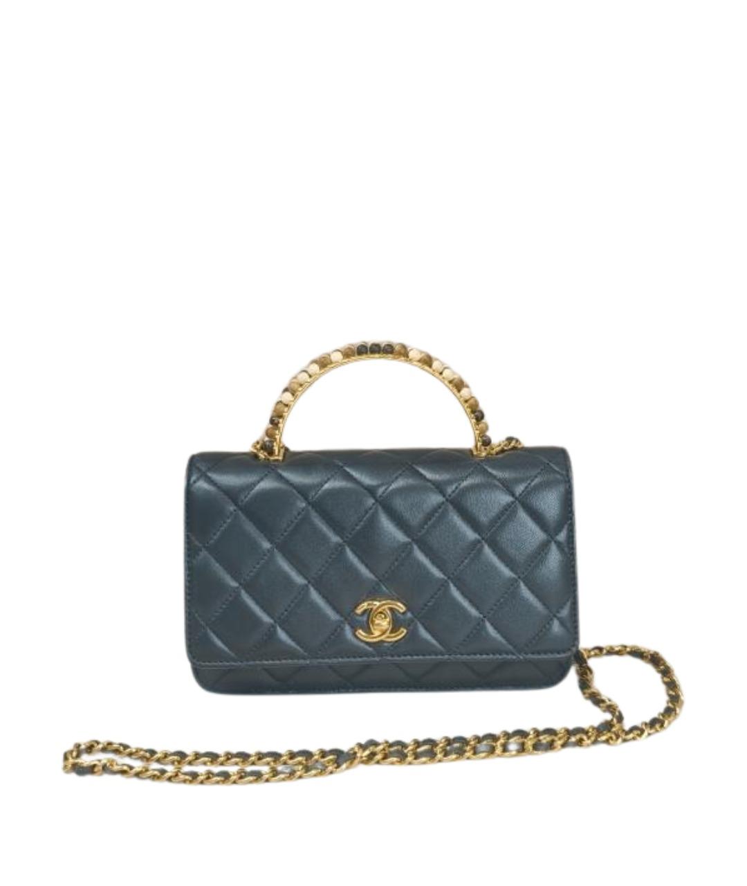 CHANEL Черная кожаная сумка через плечо, фото 1