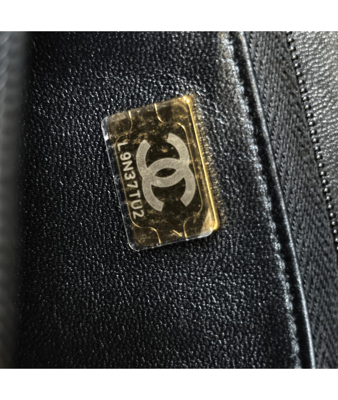 CHANEL Черная кожаная сумка через плечо, фото 3