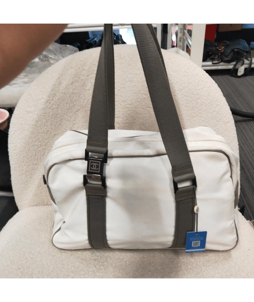 CHANEL Белая сумка через плечо, фото 3