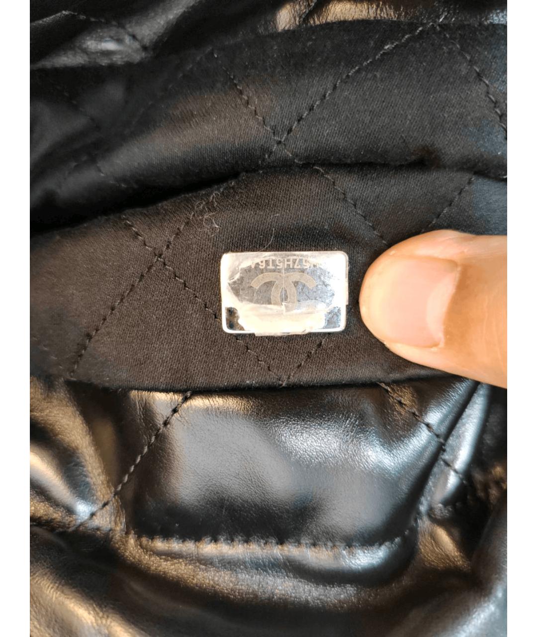 CHANEL Черная кожаная сумка через плечо, фото 3