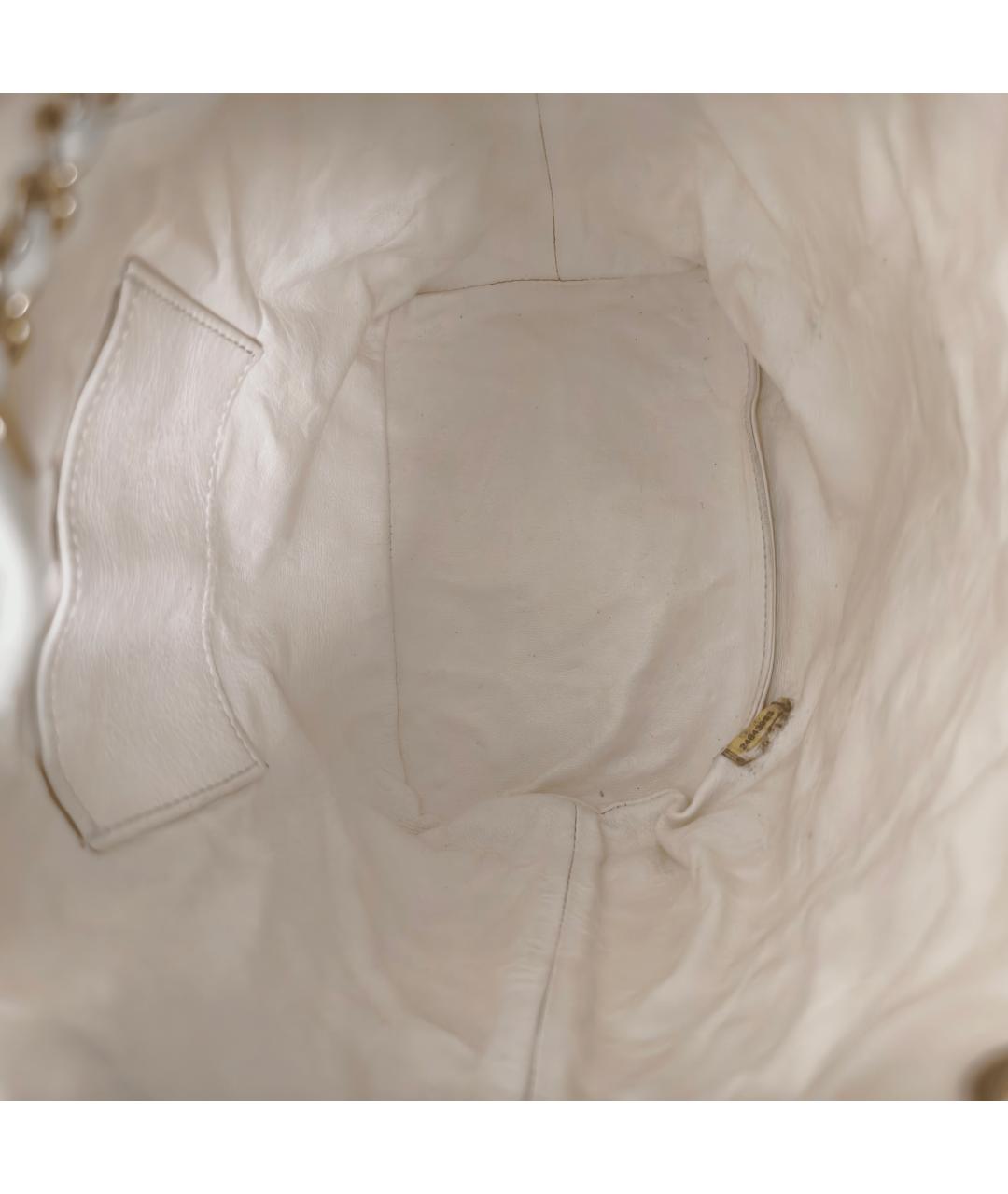 CHANEL Белая меховая сумка через плечо, фото 8