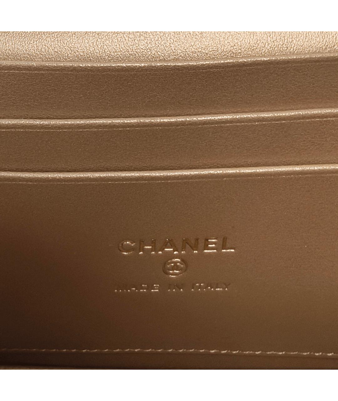 CHANEL Серая кожаная сумка через плечо, фото 7