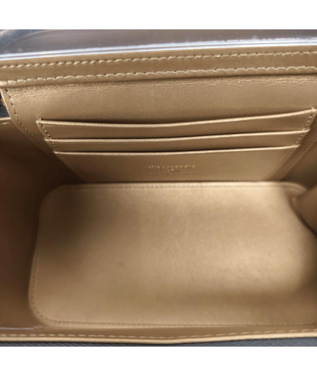 CHANEL Серая кожаная сумка через плечо, фото 6