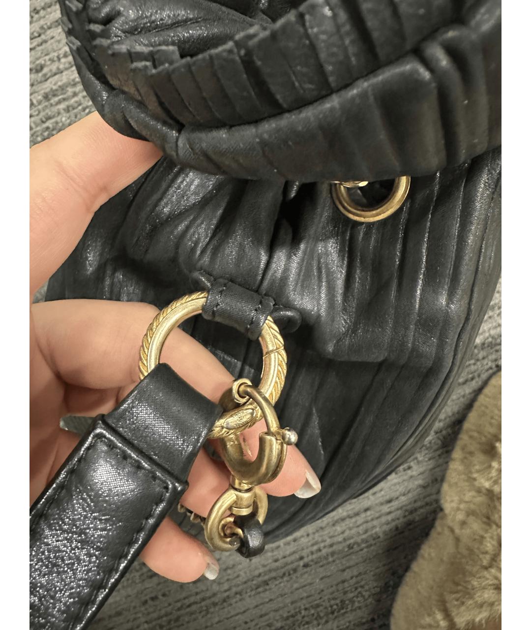 CHANEL Черная кожаная сумка через плечо, фото 4