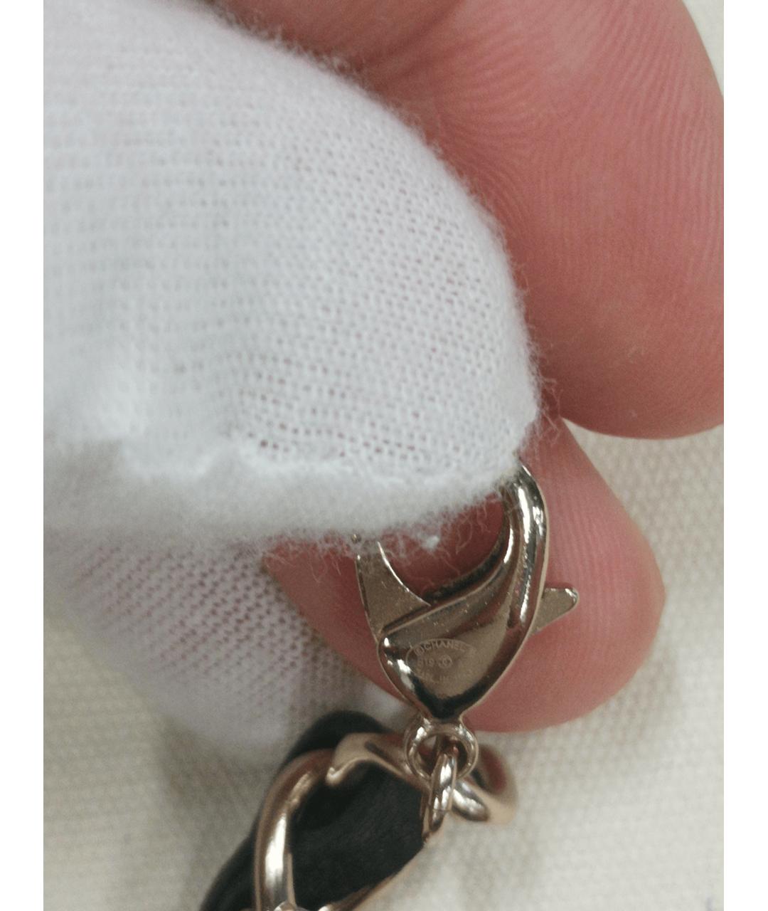 CHANEL Черный металлический браслет, фото 2