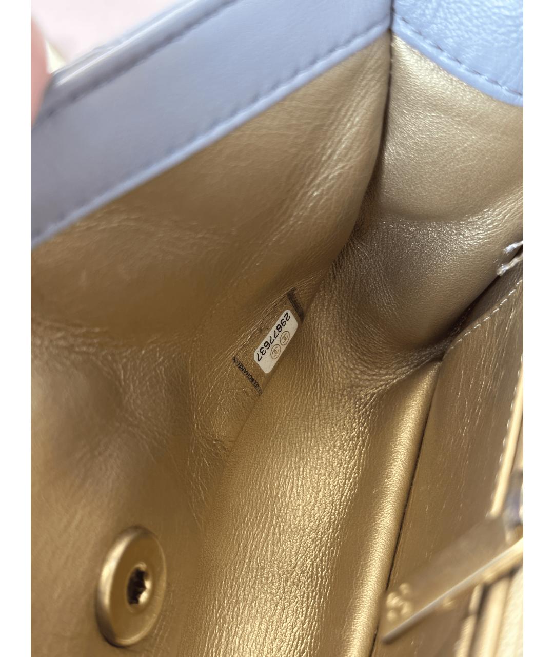 CHANEL Серая кожаная сумка через плечо, фото 2