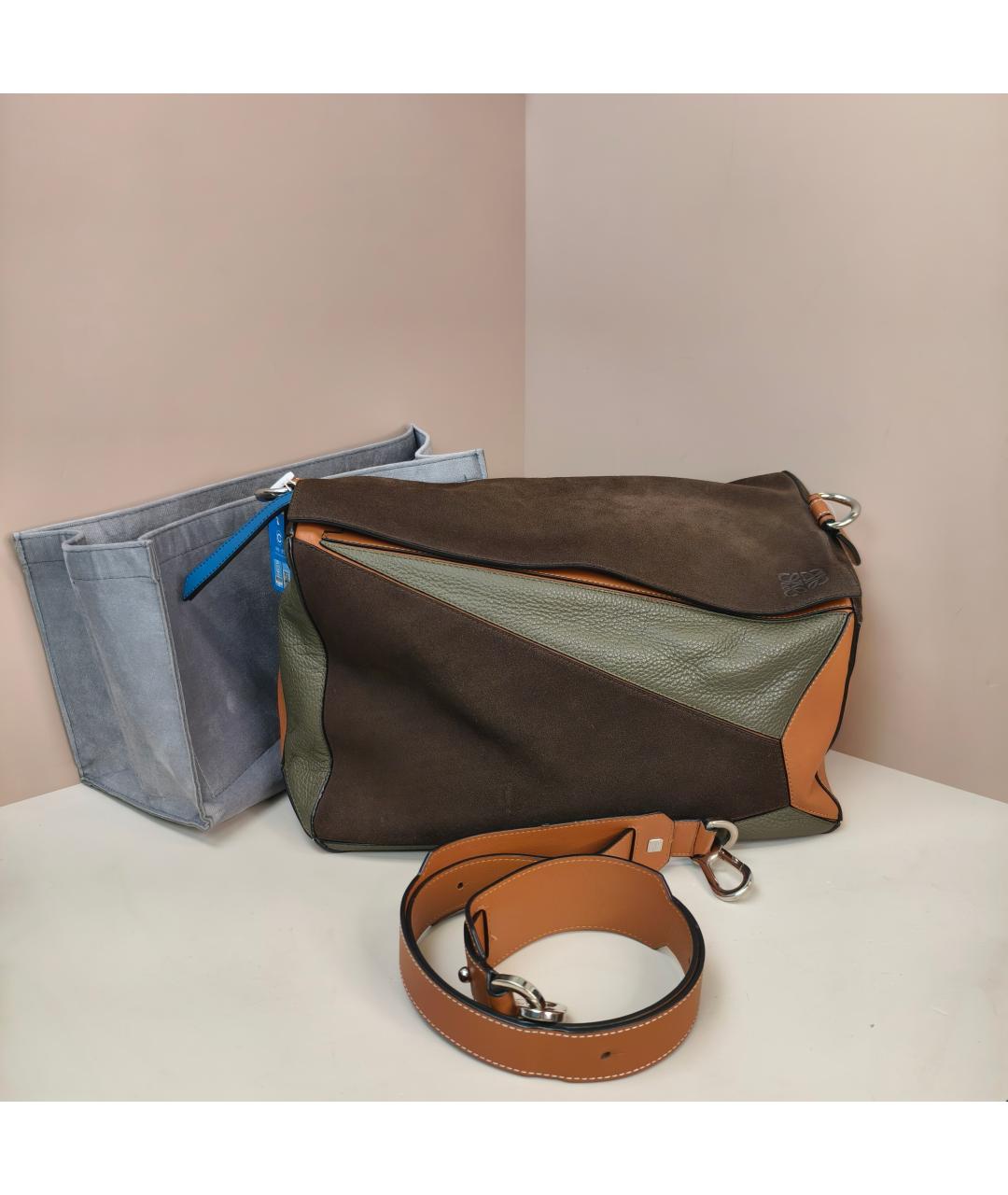 LOEWE Мульти кожаная сумка с короткими ручками, фото 5