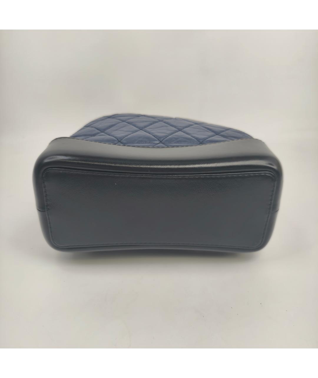 CHANEL Синий кожаный рюкзак, фото 9