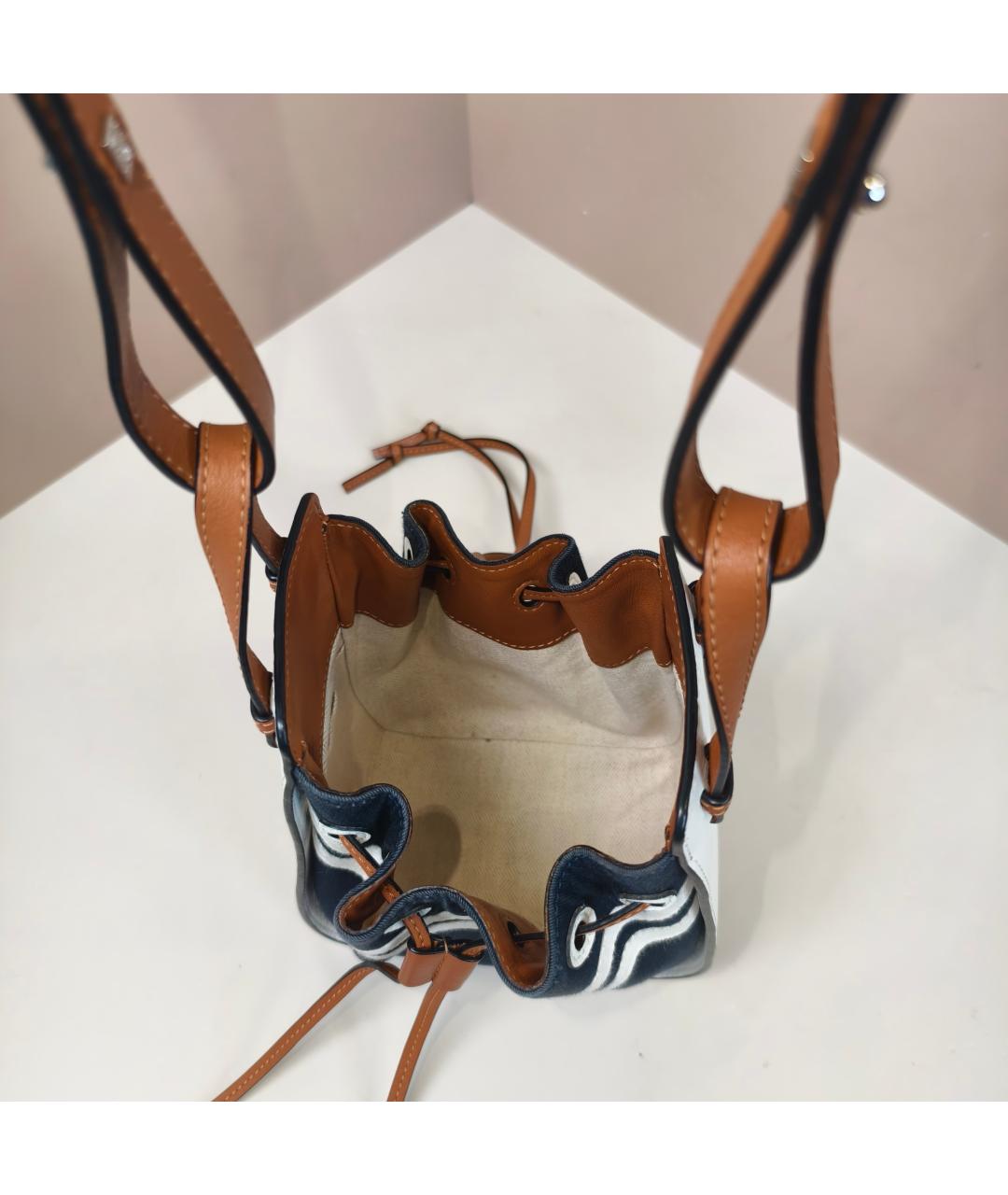 LOEWE Черная кожаная сумка через плечо, фото 6