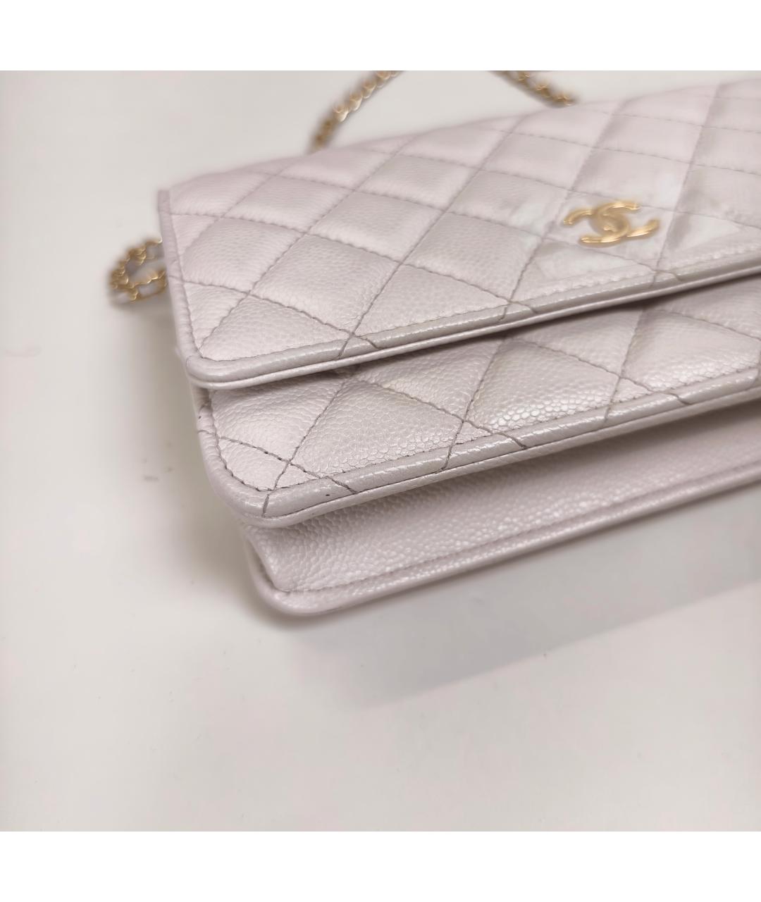 CHANEL Розовая кожаная сумка через плечо, фото 9